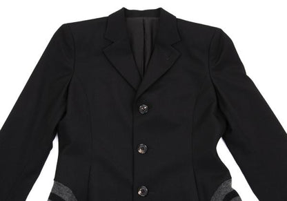 Jean Paul GAULTIER FEMME Wool Knit Line Jacket Black Size 40