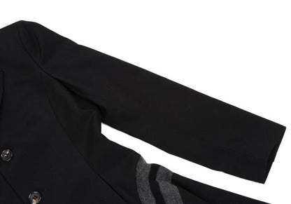 Jean Paul GAULTIER FEMME Wool Knit Line Jacket Black Size 40