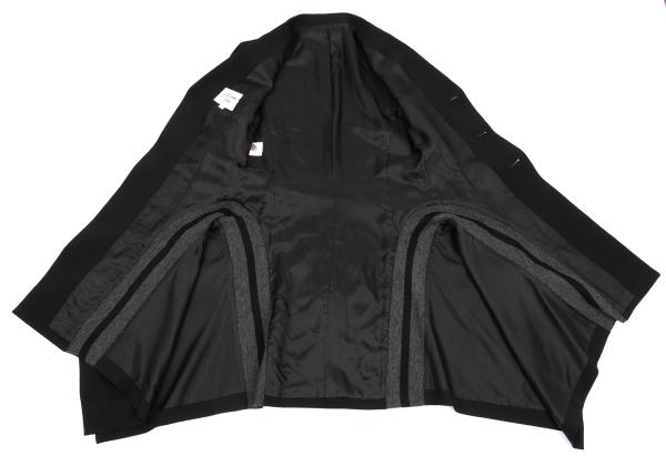 Jean Paul GAULTIER FEMME Wool Knit Line Jacket Black Size 40