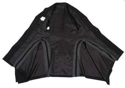 Jean Paul GAULTIER FEMME Wool Knit Line Jacket Black Size 40