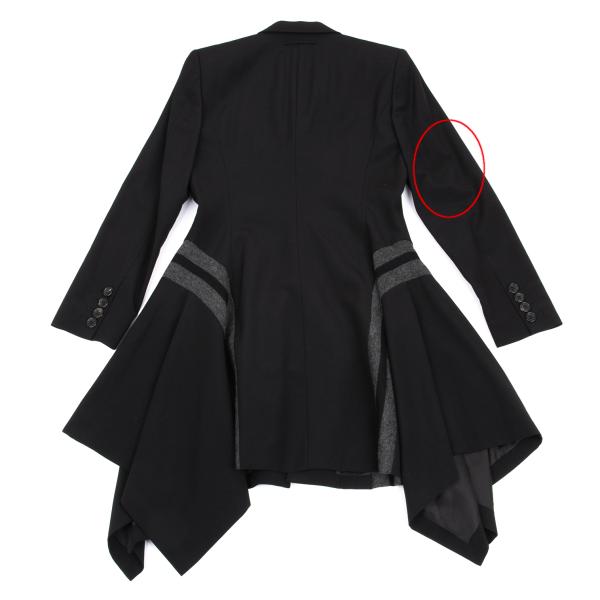 Jean Paul GAULTIER FEMME Wool Knit Line Jacket Black Size 40
