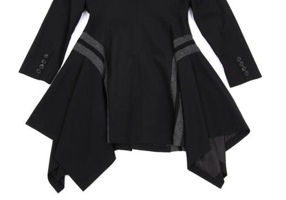 Jean Paul GAULTIER FEMME Wool Knit Line Jacket Black Size 40