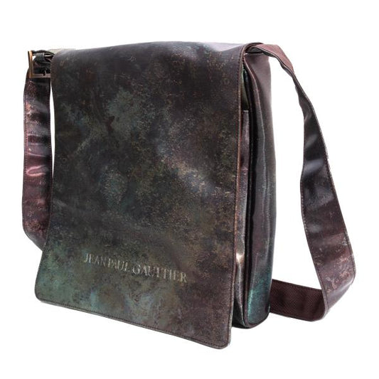 Jean Paul GAULTIER V PVC Cyber Green Brown Shoulder Bag