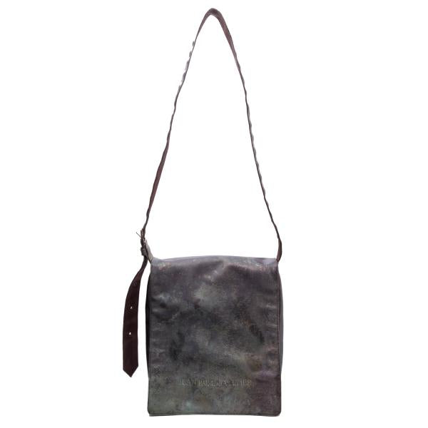 Jean Paul GAULTIER V PVC Cyber Green Brown Shoulder Bag