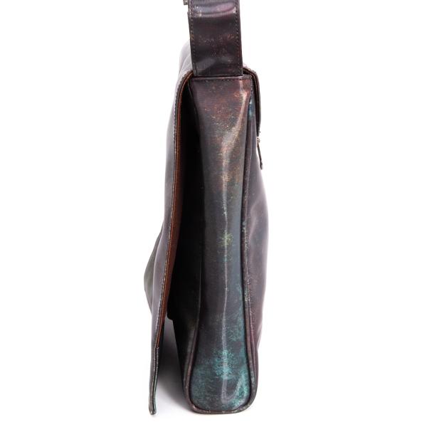 Jean Paul GAULTIER V PVC Cyber Green Brown Shoulder Bag