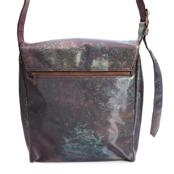 Jean Paul GAULTIER V PVC Cyber Green Brown Shoulder Bag