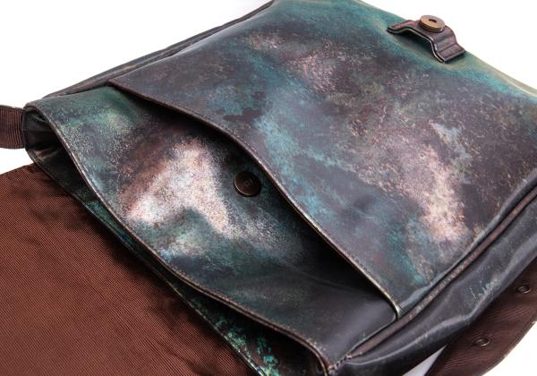 Jean Paul GAULTIER V PVC Cyber Green Brown Shoulder Bag