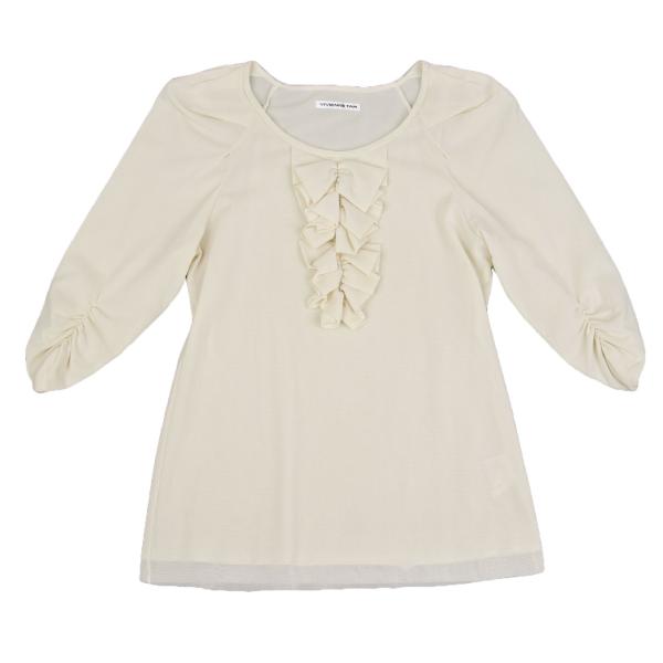 VIVIENNETAM Front Frill Sleeve Blouse