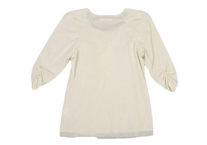 VIVIENNETAM Front Frill Sleeve Blouse