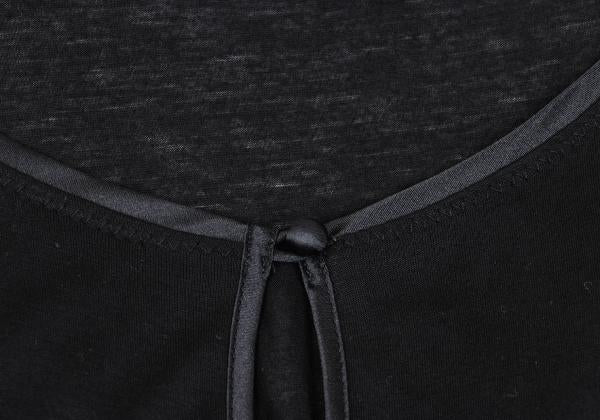 VIVIENNETAM Front Mesh Long Sleeve Tee Black