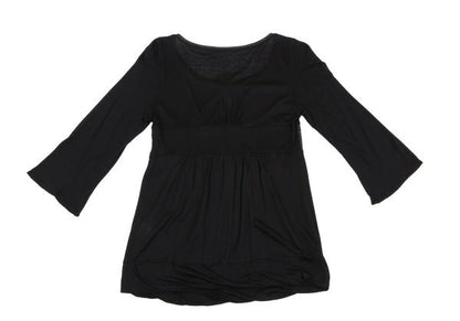 VIVIENNETAM Front Mesh Long Sleeve Tee Black