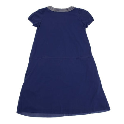 VIVIENNETAM Goldfish Patch Power Tunic Blue Blouse
