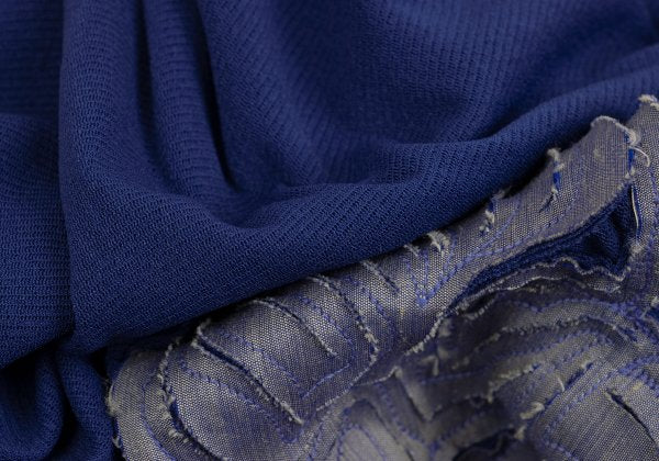 VIVIENNETAM Goldfish Patch Power Tunic Blue Blouse