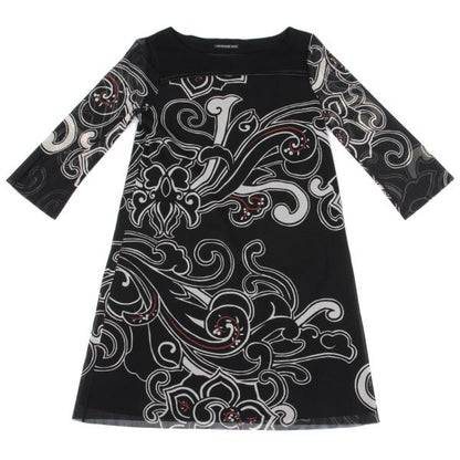 VIVIENNETAM Graphic Print Power Net Blouse