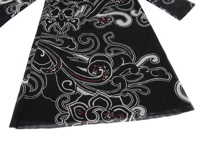 VIVIENNETAM Graphic Print Power Net Blouse