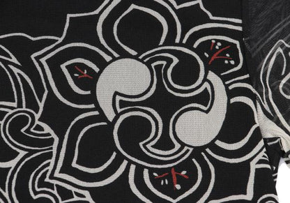 VIVIENNETAM Graphic Print Power Net Blouse