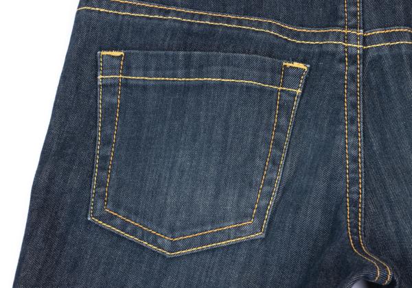 VIVIENNETAM Dragon Embroidered Cropped Jeans Indigo Size 1