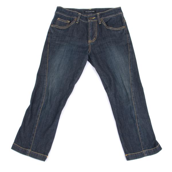VIVIENNETAM Dragon Embroidered Cropped Jeans Indigo Size 1