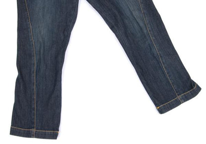 VIVIENNETAM Dragon Embroidered Cropped Jeans Indigo Size 1