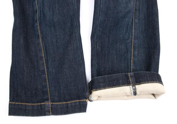 VIVIENNETAM Dragon Embroidered Cropped Jeans Indigo Size 1