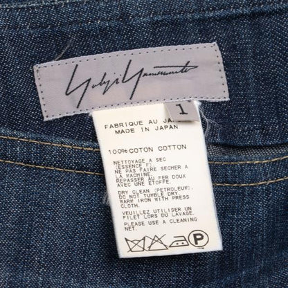 Yohji Yamamoto FEMME Denim Flare Midi Skirt Blue Size 1