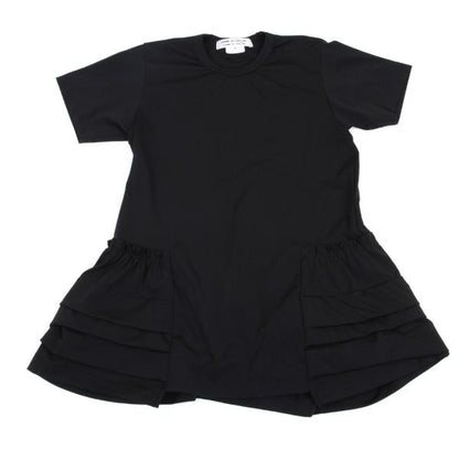 COMME des GARCONS Hem Frill Trim T-Shirt Black Size S