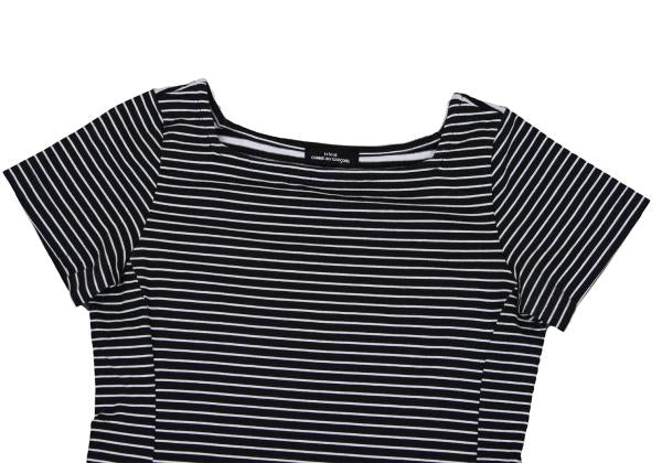 COMME des GARCONS Tiered Panel Stripe T-Shirt Black Size M