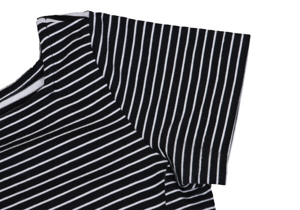 COMME des GARCONS Tiered Panel Stripe T-Shirt Black Size M