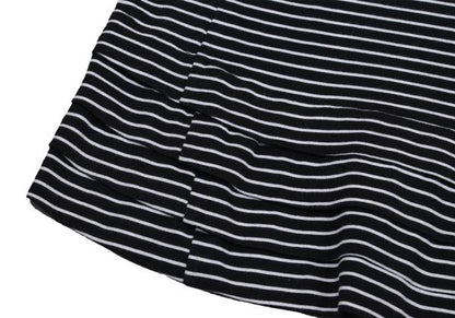 COMME des GARCONS Tiered Panel Stripe T-Shirt Black Size M