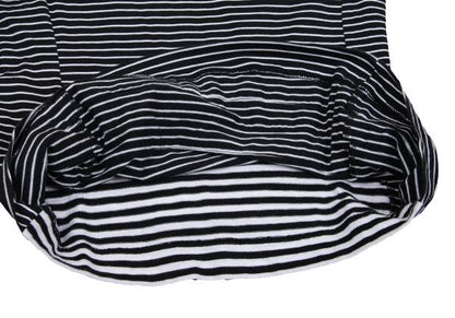 COMME des GARCONS Tiered Panel Stripe T-Shirt Black Size M