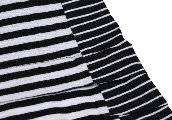 COMME des GARCONS Tiered Panel Stripe T-Shirt Black Size M
