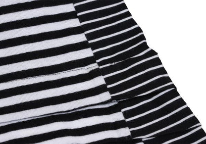 COMME des GARCONS Tiered Panel Stripe T-Shirt Black Size M