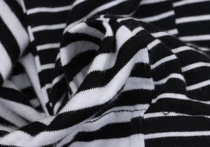 COMME des GARCONS Tiered Panel Stripe T-Shirt Black Size M