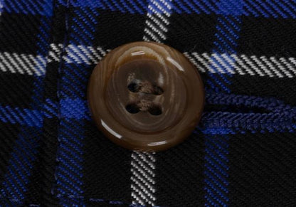 COMME des GARCONS Wool Tencel Tartan Check Pants Blue Size M