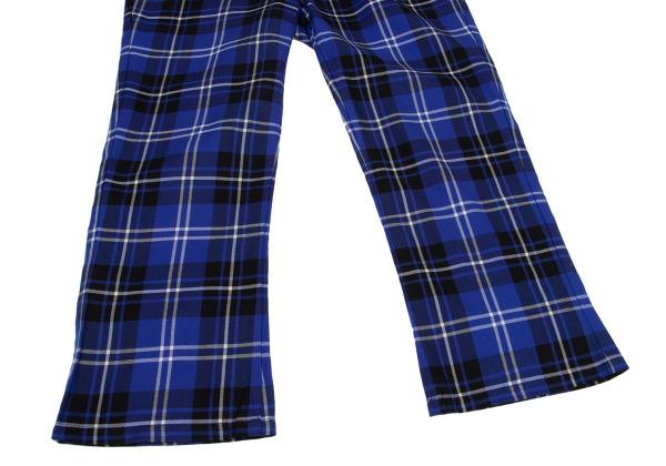 COMME des GARCONS Wool Tencel Tartan Check Pants Blue Size M