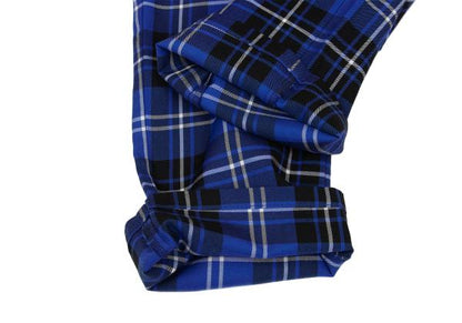 COMME des GARCONS Wool Tencel Tartan Check Pants Blue Size M