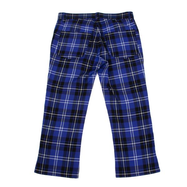 COMME des GARCONS Wool Tencel Tartan Check Pants Blue Size M