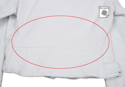 Y's x Schott Sheep Leather Rider Jacket White Size 2