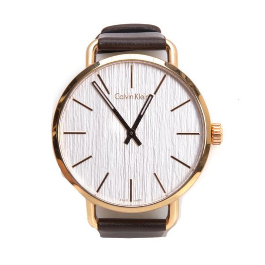 Calvin Klein Leather Band Analog Watch
