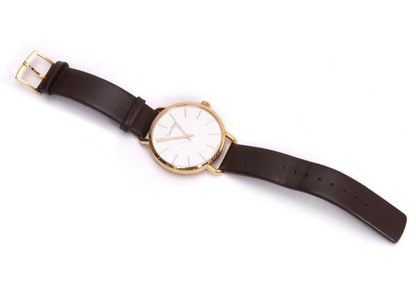 Calvin Klein Leather Band Analog Watch
