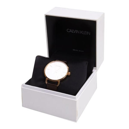 Calvin Klein Leather Band Analog Watch