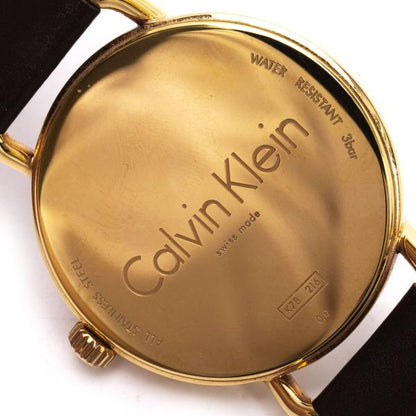 Calvin Klein Leather Band Analog Watch