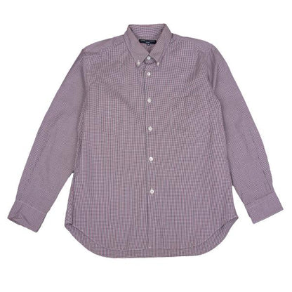 COMME des GARCONS HOMME Micro Check White Cotton Shirt Size M