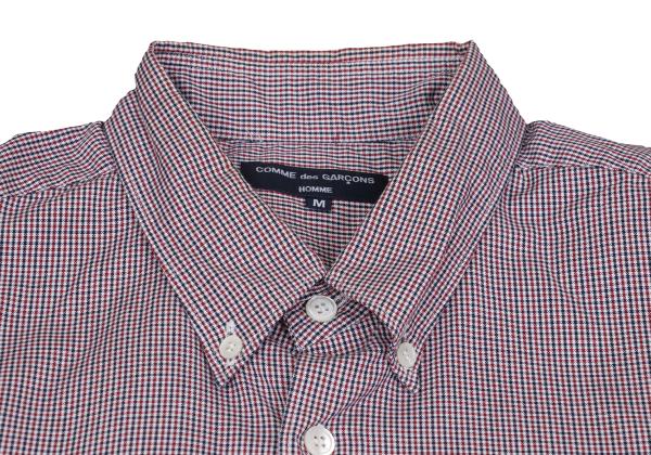 COMME des GARCONS HOMME Micro Check White Cotton Shirt Size M