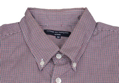 COMME des GARCONS HOMME Micro Check White Cotton Shirt Size M