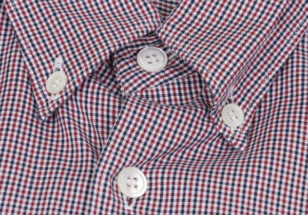 COMME des GARCONS HOMME Micro Check White Cotton Shirt Size M