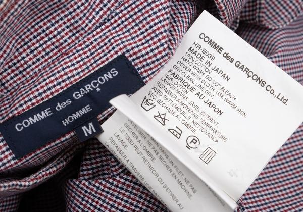 COMME des GARCONS HOMME Micro Check White Cotton Shirt Size M