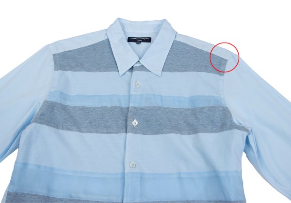 COMME des GARCONS HOMME Garment Dyed Shirt Blue Size SS