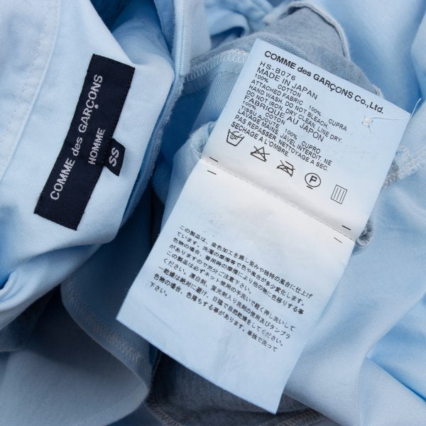 COMME des GARCONS HOMME Garment Dyed Shirt Blue Size SS