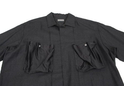 COMME des GARCONS HOMME Wool Mixed Shirt Charcoal Size S
